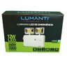 luminaria 12w emergencia 2focos