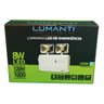 luminaria 8w emergencia 2focos